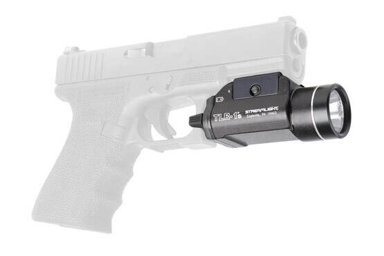 The Streamlight TLR 1s light features activation levers that wrap around the trigger guard